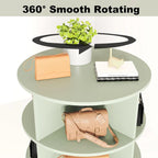 Modern Design Green 360-degree Rotating shoe cabinet 6 layers