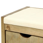 Storage Bench with Removale Cushion and 3 Flip Lock Storage