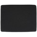 Black/Grey & Natural Open Shelf Bench with Cushion, Single Seat, 20"W x 15"D x 18"H