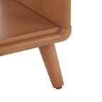 Black/Grey & Natural Open Shelf Bench with Cushion, Single Seat, 20"W x 15"D x 18"H