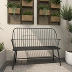 Iron Traditional Outdoor Bench 38 x 48 x 19