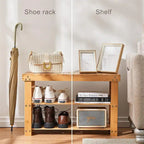 3 Tier Sturdy Shoe Bench - 11D x 27.5W x 17.5H