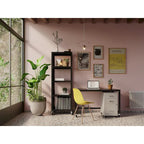 Silver 3-Drawer Mobile Metal File Cabinet, Letter Size