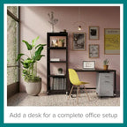 Silver 3-Drawer Mobile Metal File Cabinet, Letter Size