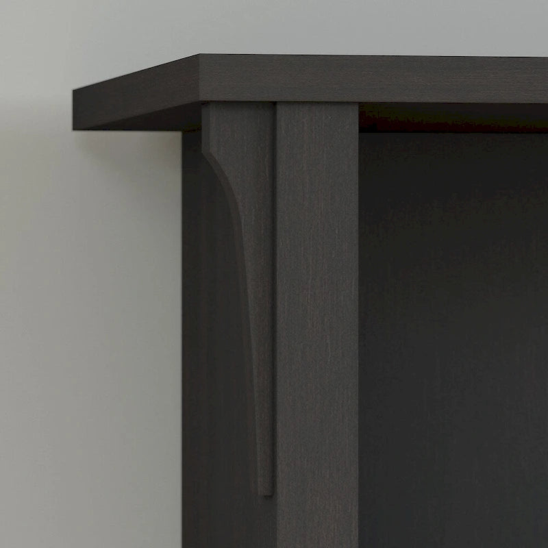 Hall Tree with Storage Bench in Vintage Black - 31.73L x 15.75W x 68.12H - 31.73L x 15.75W x 68.12H