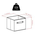 Adriana 4-Pc Storage Bench with 3 Foldable Fabric Baskets