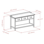 Adriana 4-Pc Storage Bench with 3 Foldable Fabric Baskets