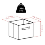 Adriana 4-Pc Storage Bench with 3 Foldable Fabric Baskets