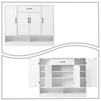 Elegant Minimalist Wooden Shoe Storage Cabinet