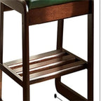 2-Tier Wooden Storage Entryway Bench