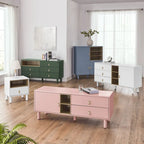 Storage cabinet with door, multifunctional,modern sideboard cabinet, wooden storage cabinet, leather handle drawer cabinet