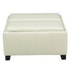 Modern Upholsteredoe Storage Bench Ottoman