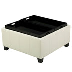Modern Upholsteredoe Storage Bench Ottoman