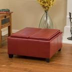 Modern Upholsteredoe Storage Bench Ottoman