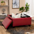 Modern Upholsteredoe Storage Bench Ottoman