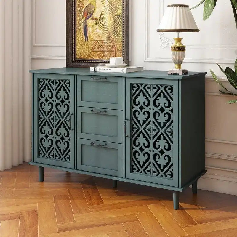 2 Door 3 Drawer Cabinet, American Furniture, Suitable for Bedroom, Living Room, Study