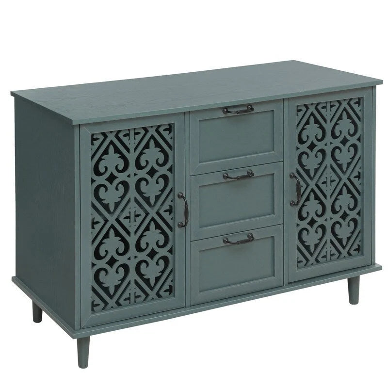 2 Door 3 Drawer Cabinet, American Furniture, Suitable for Bedroom, Living Room, Study