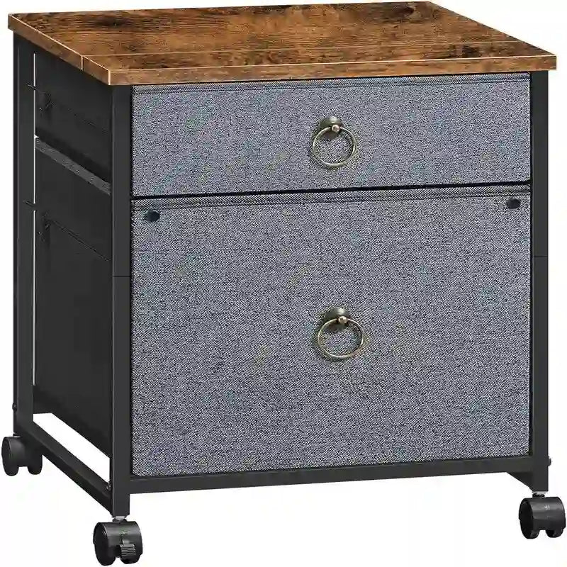 File Cabinet 2-Drawer Filing Cabinet - 15.7D x 15.7W x 19.6H