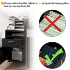 Mobile Storage Cabinet Organizer with Drawer,Printer Stand w/Castors