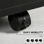 Mobile Storage Cabinet Organizer with Drawer,Printer Stand w/Castors
