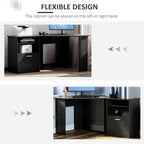 Computer Desk with Printer Cabinet