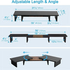 Triple Dual Monitor Stand Riser