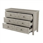 Retro Farmhouse Style Storage Cabinet with 6 Drawer
