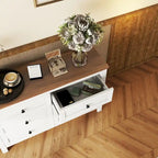Retro Farmhouse Style Storage Cabinet with 6 Drawer