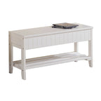 Solid Wood Shoe Rack Ottoman Storage Bench