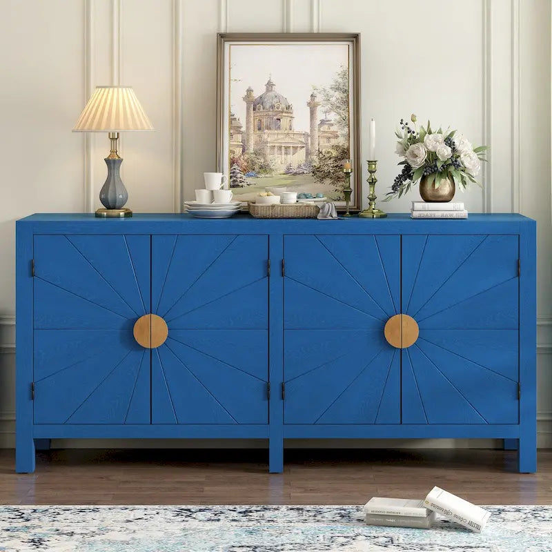 Unique Features of Ash Veneer Cabinet with Radiating Line Pattern Cabinet Doors