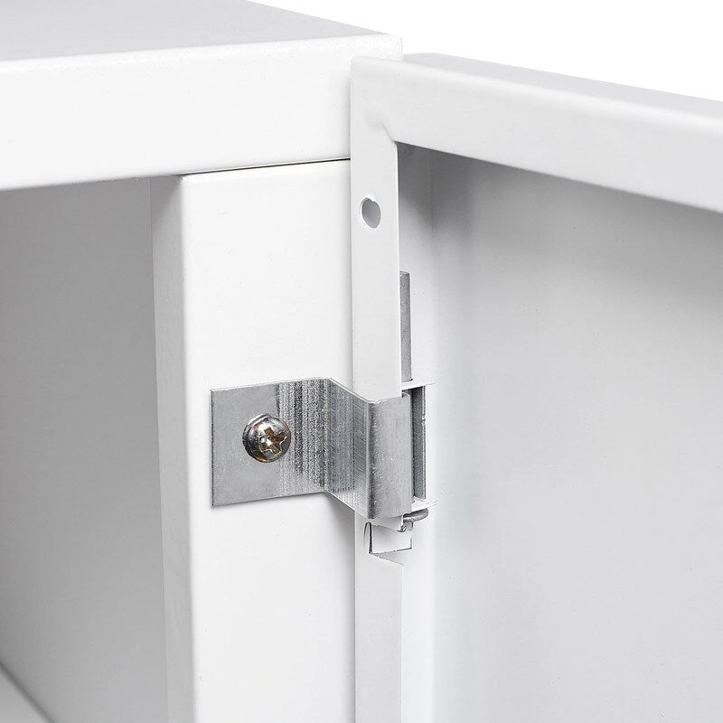 Printer Stand & Large Storage Steel Cabinet with Locked Wheel and Adjustable Shelf