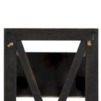 Rustic Wood 3-Pocket Hanging Wall File Holder – White / Brown / Gray