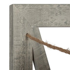 Rustic Wood 3-Pocket Hanging Wall File Holder – White / Brown / Gray