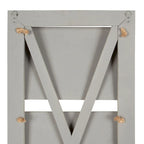 Rustic Wood 3-Pocket Hanging Wall File Holder – White / Brown / Gray