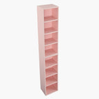 8-Tier Media Tower Rack, Slim Storage Cabinet with Adjustable Shelves
