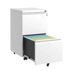 2 Drawer Metal Mobile File Cabinet with Lock for Hanging Legal/Letter/A4 Size