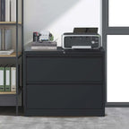 2 Drawer Metal Filing Cabinet with Lock, Legal/Letter/A4/F4 Size