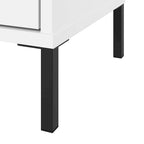 White Accent Storage Cabinet with Doors – Adjustable Shelves, Single