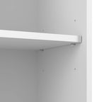 White Accent Storage Cabinet with Doors – Adjustable Shelves, Single