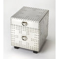Silver 2-Drawer File Cabinet, 1-Person, Legal Size