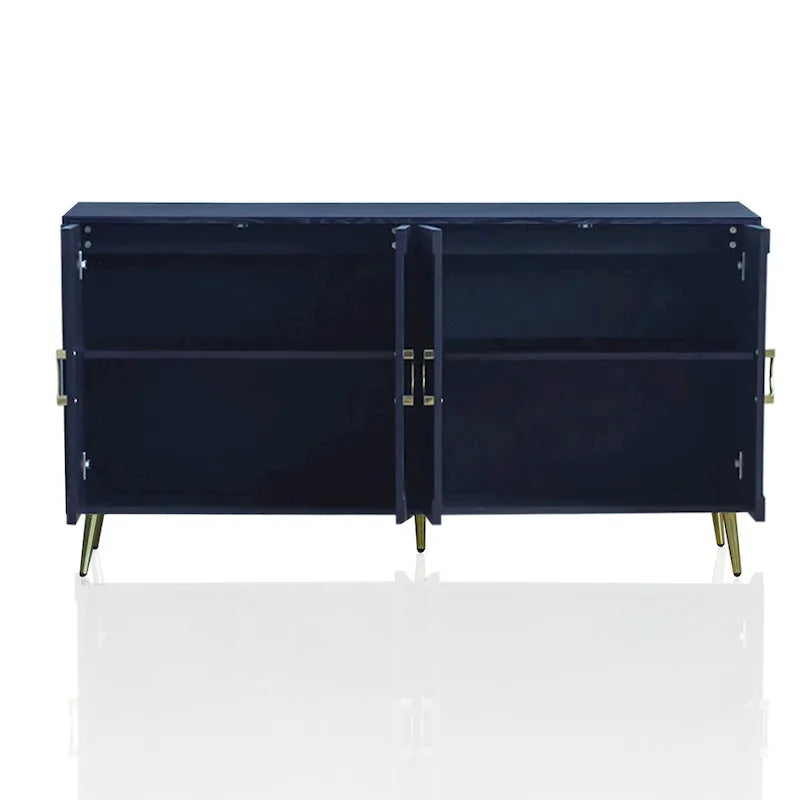 Modern Lacquered 4 Door Wooden Cabinet