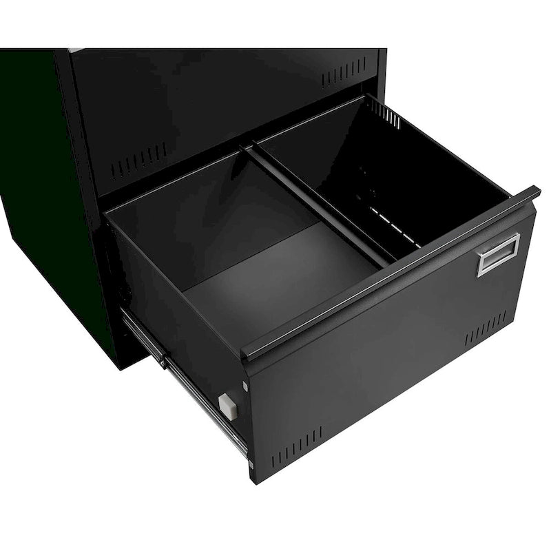 2 Drawer Metal Lateral File Cabinet with Lock,Office Vertical Files Cabinet,Locking Metal File Cabinet